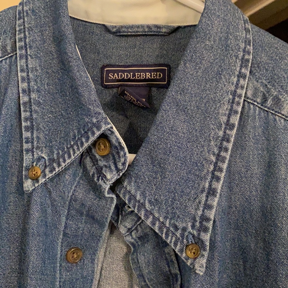 Like New Saddlebred Denim Shirt for Men - Picture 5 of 7